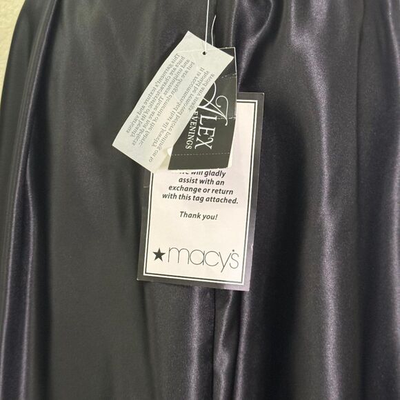 ALEX EVENINGS Plus Size Belted Satin A-Line Midi Skirt, NEW! Size 1X - Picture 5 of 7